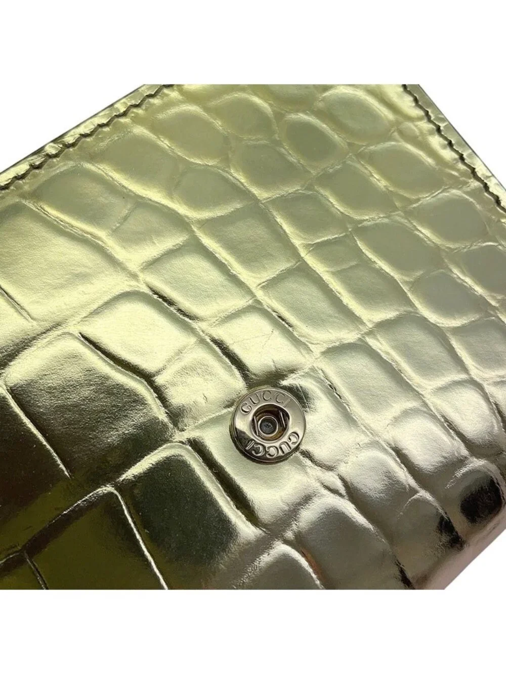 ★SOLD★ Gucci Bifold Wallet Double Compact Leather - Picture 7 of 10